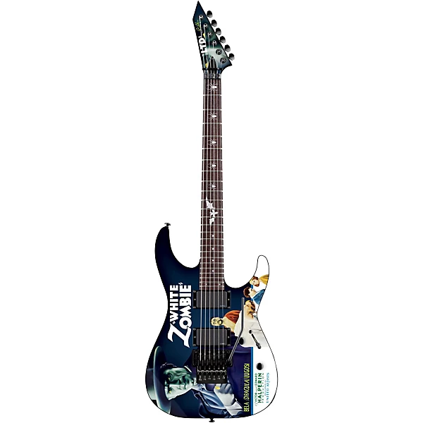 ESP LTD Kirk Hammett Signature White Zombie Electric Guitar Graphic